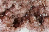Sparkly, Pink Amethyst Geode Section - Argentina #170192-2